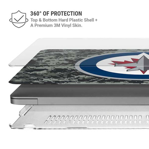 NHL Winnipeg Jets Camo MacBook Pro 14in (2021-24) Case plus Skin