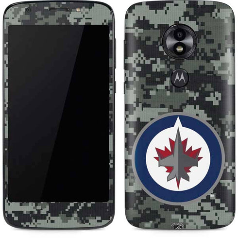 NHL Winnipeg Jets Camo Moto E5 Play Skin
