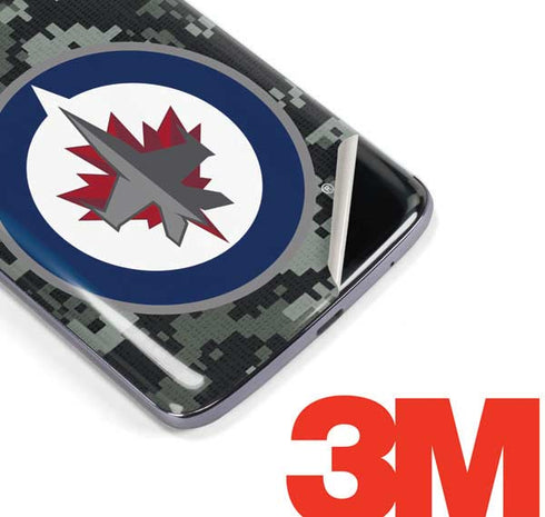 NHL Winnipeg Jets Camo Moto E5 Plus Skin
