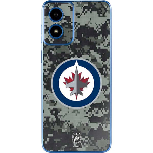 NHL Winnipeg Jets Camo Moto G Play 4G (2024) Skin