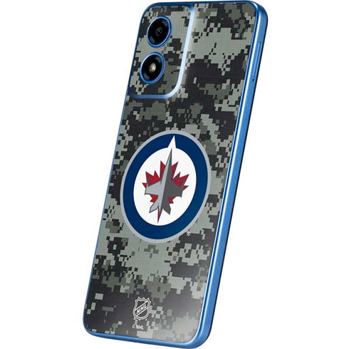 NHL Winnipeg Jets Camo Moto G Play 4G (2024) Skin