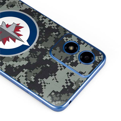 NHL Winnipeg Jets Camo Moto G Play 4G (2024) Skin