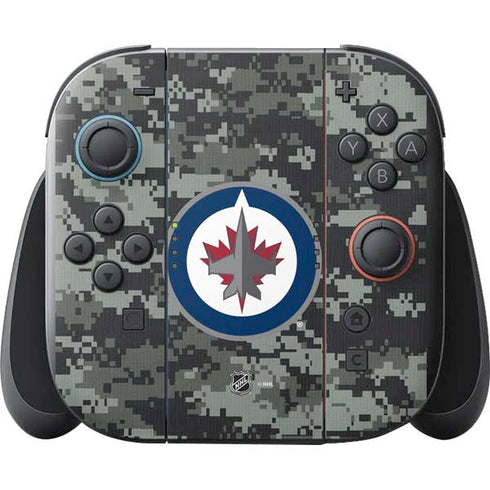 NHL Winnipeg Jets Camo Nintendo Switch 2 (2025) with Joy-Con Skin