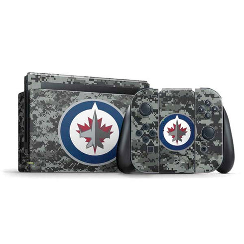 NHL Winnipeg Jets Camo Nintendo Skins