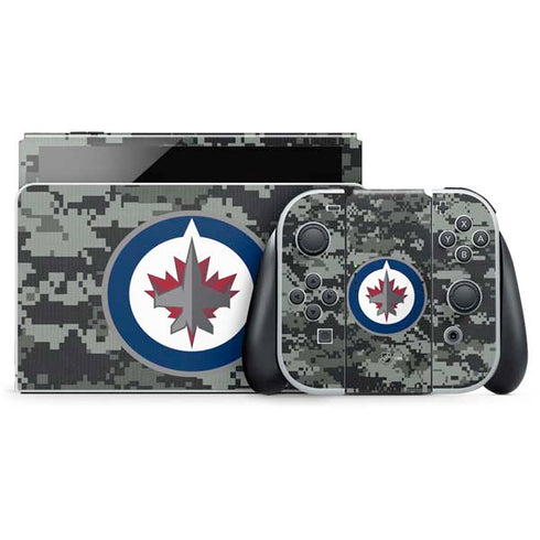 NHL Winnipeg Jets Camo Nintendo Skins