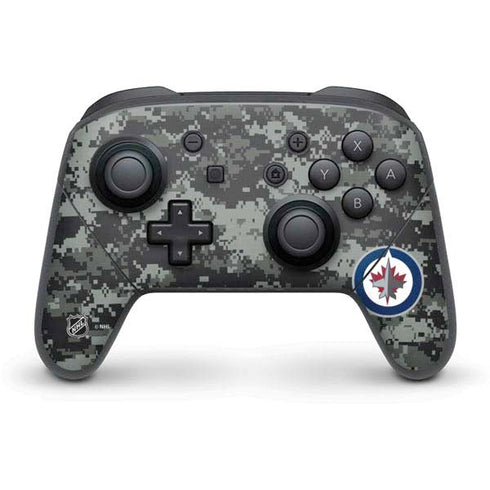 NHL Winnipeg Jets Camo Nintendo Switch Pro Controller Skin