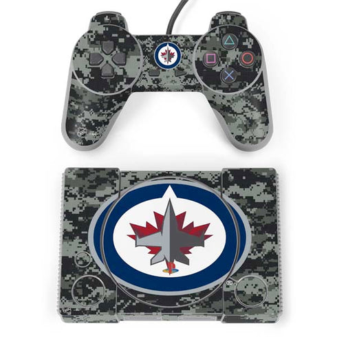NHL Winnipeg Jets Camo PlayStation Classic Bundle Skin
