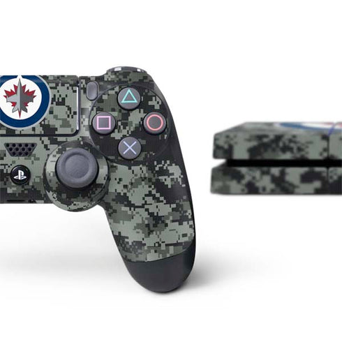 NHL Winnipeg Jets Camo PS4 Console and Controller Bundle Skin