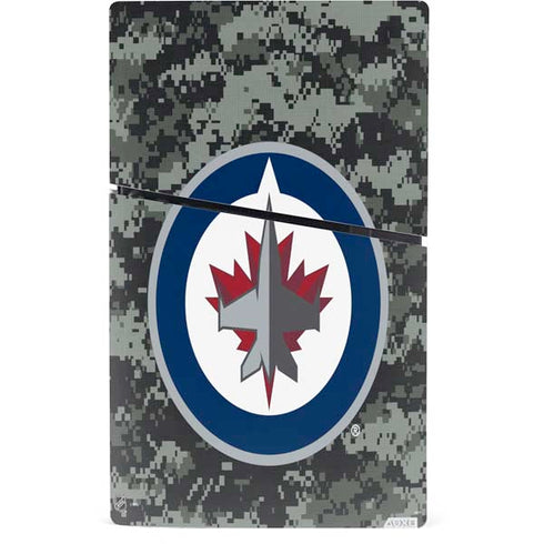 NHL Winnipeg Jets Camo PS5 Slim Digital Edition Console Skin