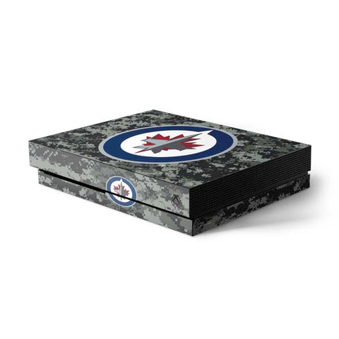 NHL Winnipeg Jets Camo Xbox One X Console Skin