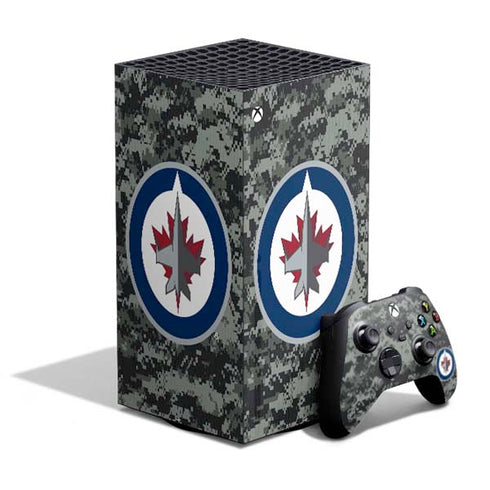 NHL Winnipeg Jets Camo XBox Series X Digital Edition Bundle Skin