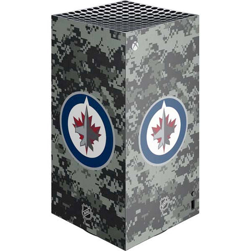 NHL Winnipeg Jets Camo XBox Series X Digital Edition Console Skin