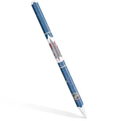 NHL Winnipeg Jets Distressed Logo Apple Pencil (2nd Gen 2019) Skin