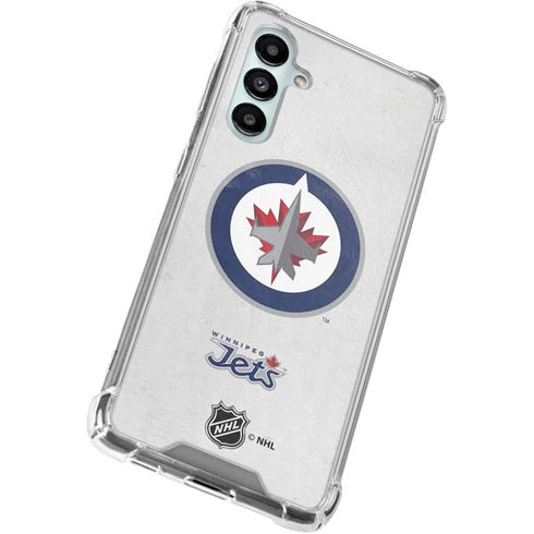 NHL Winnipeg Jets Distressed Galaxy A16 5G Clear Case