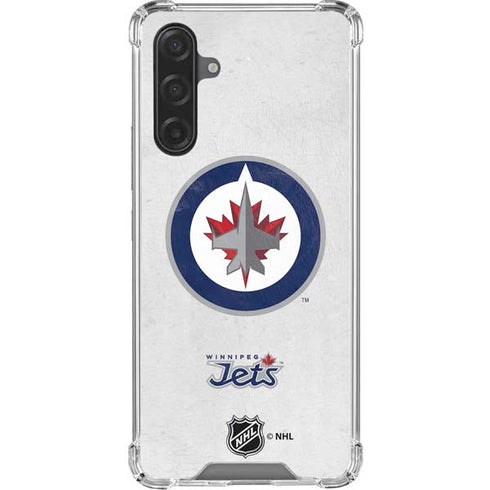NHL Winnipeg Jets Distressed Galaxy A17 Clear Case