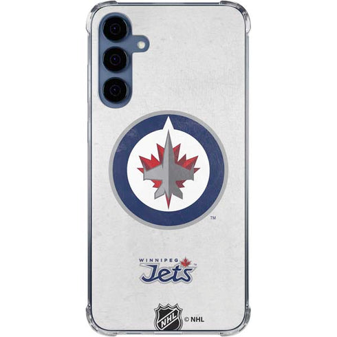 NHL Winnipeg Jets Distressed Galaxy A55 5G Clear Case