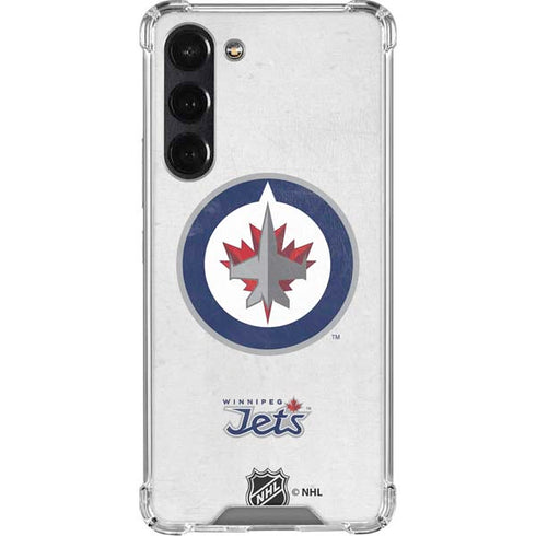 NHL Winnipeg Jets Distressed Galaxy S24 FE Clear Case
