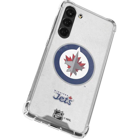 NHL Winnipeg Jets Distressed Galaxy S24 FE Clear Case