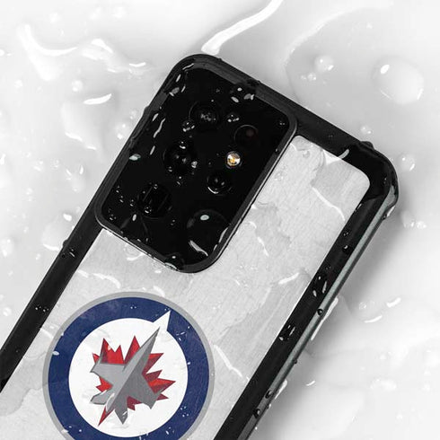 NHL Winnipeg Jets Distressed Galaxy S24 Ultra Waterproof Case