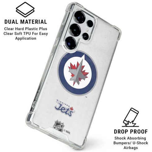NHL Winnipeg Jets Distressed Galaxy S25 Ultra Clear Case
