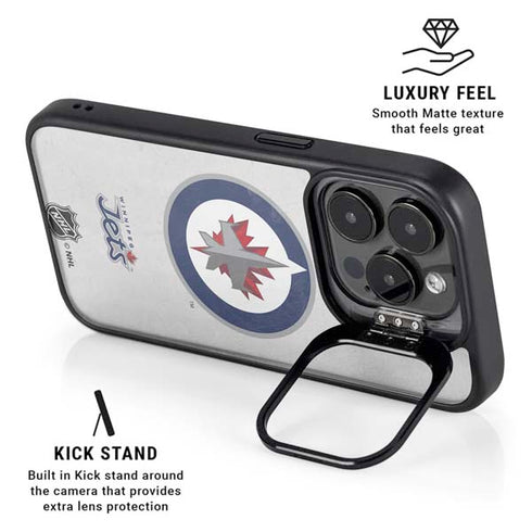 NHL Winnipeg Jets Distressed iPhone 14 Pro Kickstand Case