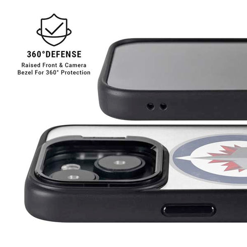 NHL Winnipeg Jets Distressed iPhone 15 Kickstand Case