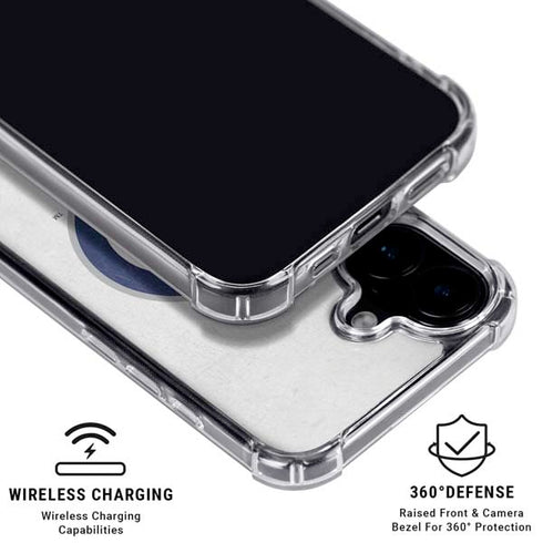 NHL Winnipeg Jets Distressed iPhone 16 Plus Clear Case