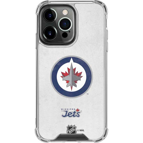 NHL Winnipeg Jets Distressed iPhone 16 Pro Clear Case