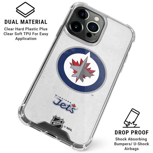 NHL Winnipeg Jets Distressed iPhone 16 Pro Max Clear Case