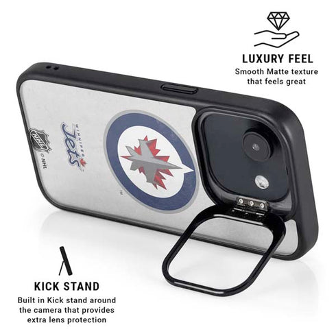 NHL Winnipeg Jets Distressed iPhone 16e Kickstand Case