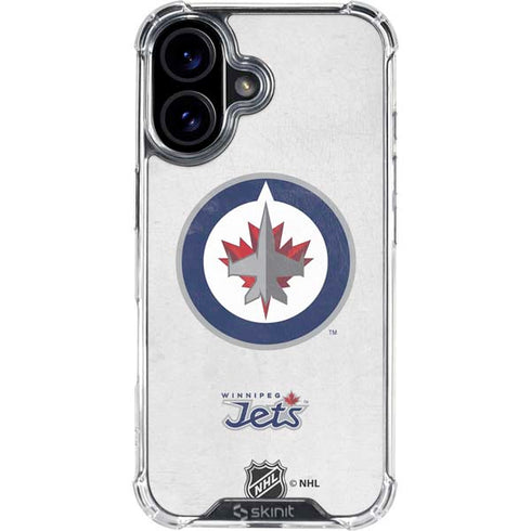 NHL Winnipeg Jets Distressed iPhone 17 Clear Case
