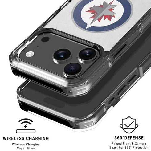 NHL Winnipeg Jets Distressed iPhone 17 Pro Clear Case