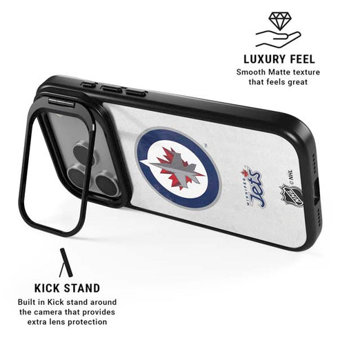 NHL Winnipeg Jets Distressed iPhone 17 Pro Kickstand Case