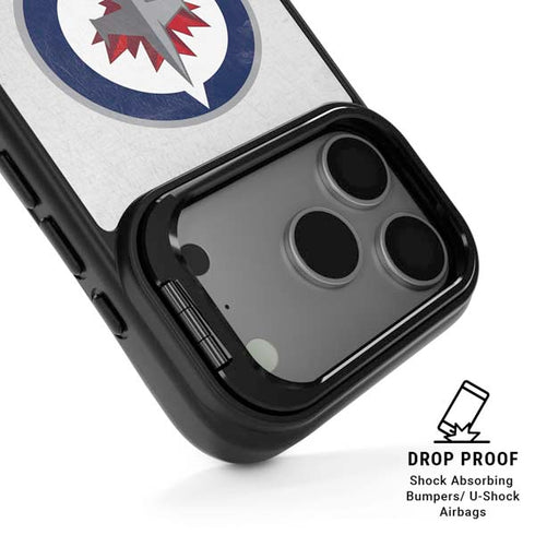 NHL Winnipeg Jets Distressed iPhone 17 Pro Kickstand Case