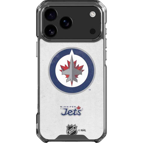 NHL Winnipeg Jets Distressed iPhone 17 Pro Max Clear Case