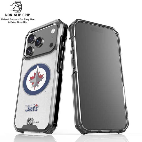 NHL Winnipeg Jets Distressed iPhone 17 Pro Max Clear Case