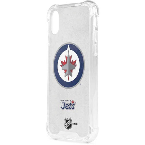 NHL Winnipeg Jets Distressed iPhone XS Clear Case