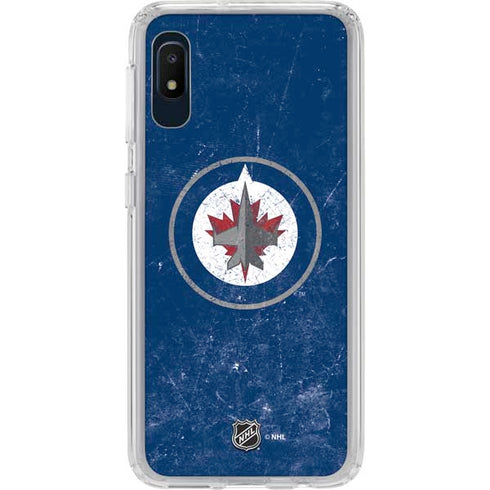 NHL Winnipeg Jets Distressed Logo Galaxy Cases