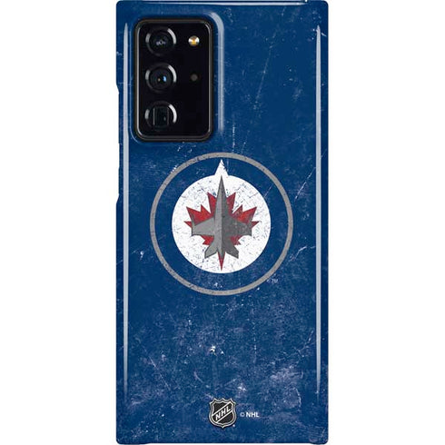 NHL Winnipeg Jets Distressed Logo Galaxy Cases