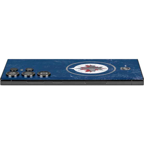 NHL Winnipeg Jets Distressed Logo Galaxy Skins