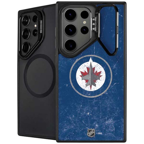 NHL Winnipeg Jets Distressed Logo Galaxy S24 Ultra Kickstand Case