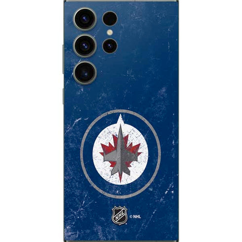 NHL Winnipeg Jets Distressed Logo Galaxy S24 Ultra Skin