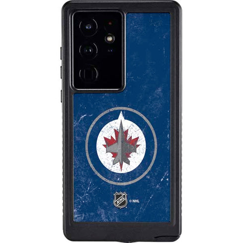 NHL Winnipeg Jets Distressed Logo Galaxy S24 Ultra Waterproof Case