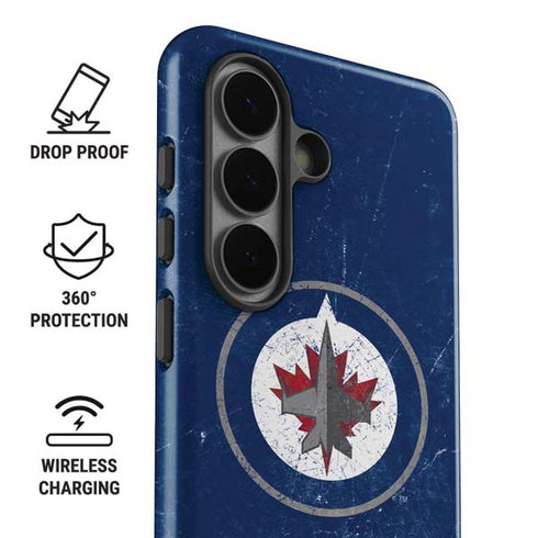 NHL Winnipeg Jets Distressed Logo Galaxy S26 Impact Case
