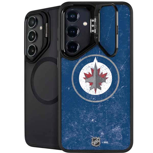 NHL Winnipeg Jets Distressed Logo Galaxy S26 Kickstand Case