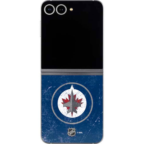 NHL Winnipeg Jets Distressed Logo Galaxy Z Flip6 Skin