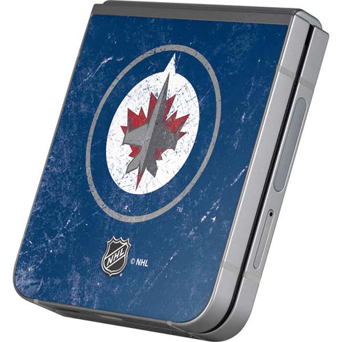 NHL Winnipeg Jets Distressed Logo Galaxy Z Flip6 Skin