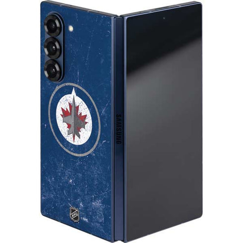 NHL Winnipeg Jets Distressed Logo Galaxy Z Fold6 Skin
