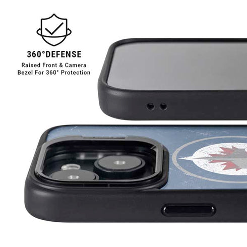 NHL Winnipeg Jets Distressed Logo iPhone 14 Kickstand Case