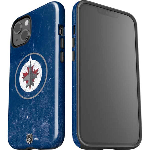 NHL Winnipeg Jets Distressed Logo iPhone 15 Impact Case
